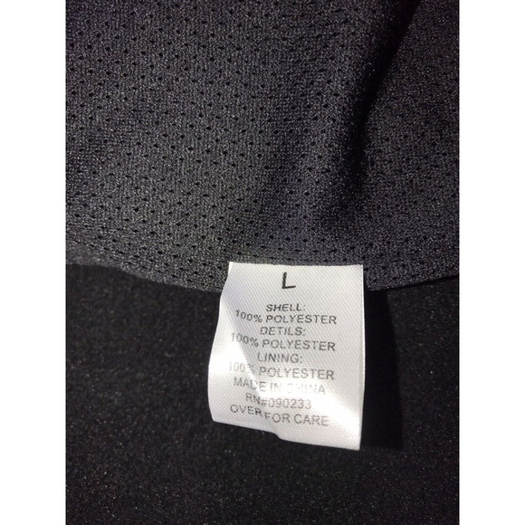 New PacSun Full Zip Polar Fleece Zip Up Hoodie Jacket Men's Black L - Picture 11 of 12